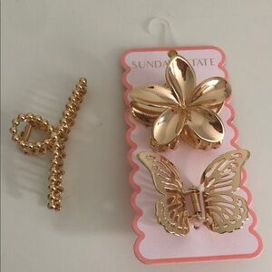 Gold Hair Clips